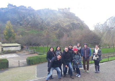 Group at Princes Street gardens