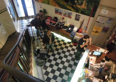 Edinburgh backpackers hostel reception