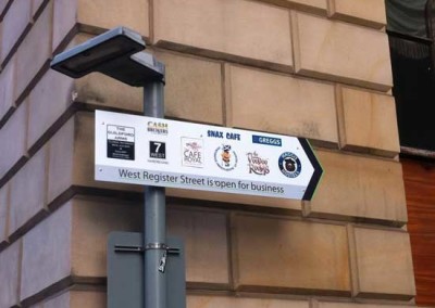 Haggis Hostel Street Sign