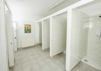 Malones hostel showers
